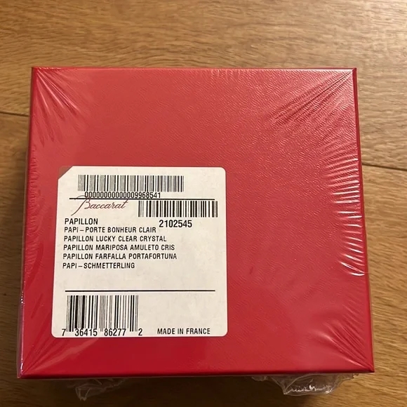Baccarat Lucky Crystal Clear Butterfly - Picture 3 of 4
